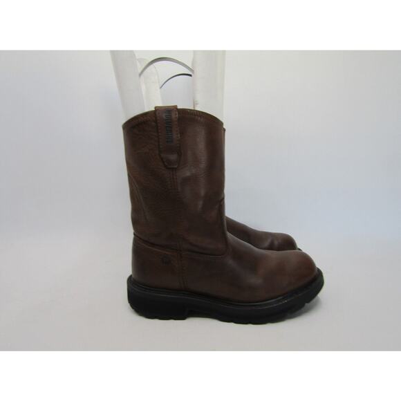 Wolverine Mens Size 7 EW Brown Leather Roper Cowboy Western Boots main image 8